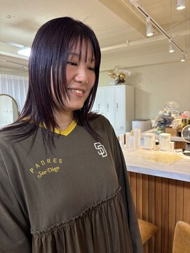 ラナ(LANA) ワインレッドカラー×髪質改善