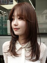 ナループロアポンテ(Nalu pu loa PONTE)&nbsp;ミディアムレイヤーハッシュレイヤーブラウンパーマ落とし