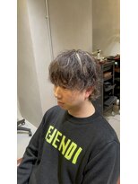 クロワ(croix) 【メンズ】ハイライト×ふるふわパーマ