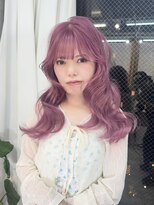 ラニヘアサロン(lani hair salon)&nbsp;ピンクカラー/ブリーチ/ハイトーン/顔まわりカット