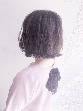 ヘアーアンドアトリエ マール(Hair&Atelier Marl) 【Marl】ラベンダーグレージュカラーの無造作ボブ♪