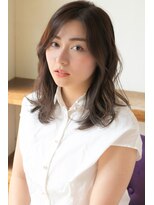 ヌーン ヘアメイク プラス ハッピータイムズ(NOON hair make+happy times) 耳かけ☆透明感イルミナアッシュベージュ 中野ヌーンstyle136