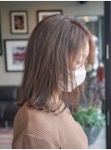 大人女性にもおすすめ!切りっぱなしロブスタイル