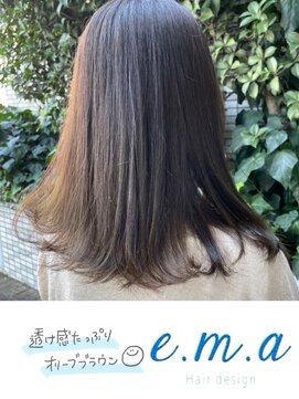 エマヘアデザイン(e.m.a Hair design) オリーブブラウン