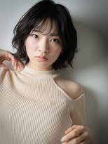 カバーヘア イヴ 戸頭店(COVER HAIR EVE) シースルーバング暗髪くせ毛風小顔ウルフボブx戸頭20代30代40代