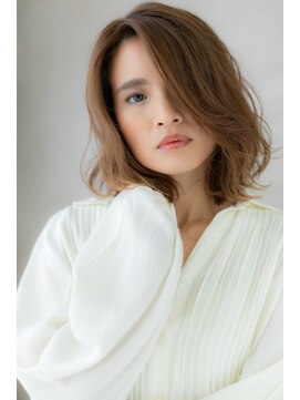 カバーヘアアンドスパ ブリス 浦和(COVER HAIR&SPA bliss) 外国人風大人ハイライト小顔かきあげボブY浦和10代20代30代