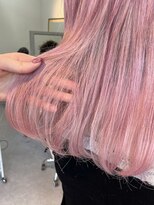 リノショアーズ 日本大通り店(RINOSHORES)&nbsp;透けるペールピンクロングレイヤーハイトーンブリーチmaaya