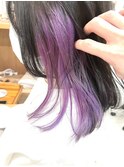《花屋併設》イヤリングカラー/ディープパープル/紫カラー
