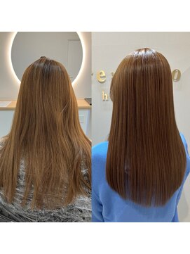 リマーゴ(re:Mago) 髪質改善カラー　before　after