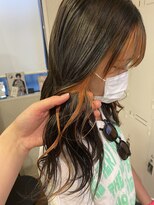 エスク オブ ヘアー(SQ of hair)&nbsp;韓国風style フェイスフレーミング　Orange