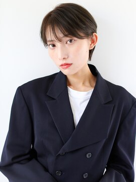 ヘアサロン ガリカ 表参道(hair salon Gallica) 【佐藤翼】艶髪透明感ブラウン/大人ショート/シースルーバング