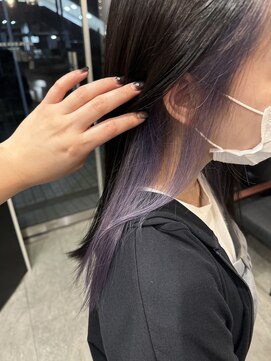 ブライトヘアー(BRIGHT hair) インナーカラー　ラベンダーカラー