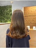 【ブリーチ１回】オレンジイヤリングカラー