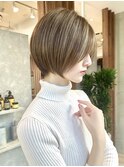 大人ショート/ショートボブ/丸みショート/長めショート/表参道
