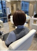 ショート丸み縮毛矯正