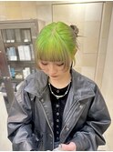 ネオングリーンルーツカラー