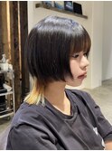 ショートウルフカット/中性ウルフカット/顔まわりレイヤーカット