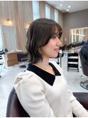 ボブ/切りっぱなしボブ/イルミナカラー/透明感カラー/20代/30代