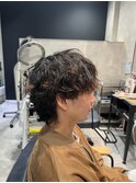 波巻きパーマ
