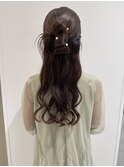 カチモリ×ハーフアップ
