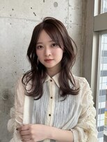 ヌイ 横浜(nui) ふわっと暖色ベージュレイヤースタイル