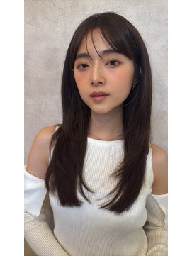 カインド 南青山(hair&make up KIND) バタフライカット　チャコールグレー