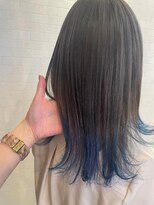 ヘアーリゾート ラウレア(Hair Resort LAULEA)&nbsp;グレージュから毛先ビビッドブルーのデザインカラー！