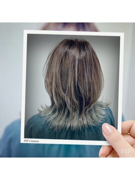 イストワール(Histoire) ミディアムウルフ。。インナーカラー。。