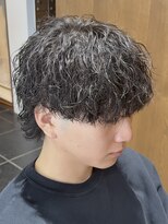 ルアン 大分駅店(ruen)&nbsp;大分メンズカットマッシュウルフツイストスパイラルパーマ眉毛
