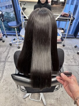 ジーナ 池袋(Zina) #グレーブラック×髪質改善