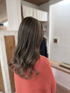 ピリカヘアデザイン(pirica hair design) バレイヤージュ【アッシュベージュ】