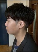 横浜シャドウパーマ緩めスパイラルパーマッシュ強め緩めウルフ