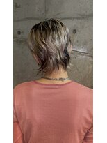 ダブ アオヤマ(DaB AOYAMA)&nbsp;ブリーチ三毛猫デザインカラー