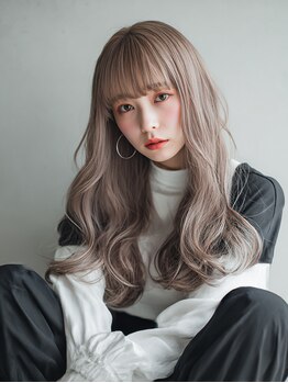 GAME梅田 ダブルカラー/ブリーチ/ケアブリーチ/ハイトーン【6/20オープン(予定)】の写真/憧れのロングヘアも顔周りレイヤーで印象チェンジ！動きと軽やかさを演出☆