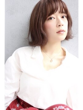 ヘアサロンエムフィス 池袋東口(HAIR SALON M Fe's) ココアグレージュ外ハネボブ