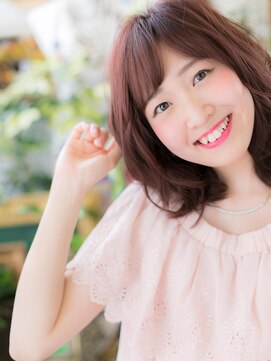 カバーヘア イヴ 戸頭店(COVER HAIR EVE) *EVE戸頭*斜めバングのナチュラルウェーブa