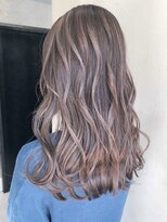 アルバム 銀座(ALBUM GINZA) グレーベージュ_セミウェットウェーブオリーブカラー_ba309761