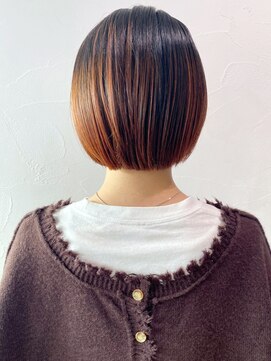 アイティー バイ アルバム 中野店(IT by ALBUM) ボルドーボブ_マロンベージュAラインボブ_ba312553