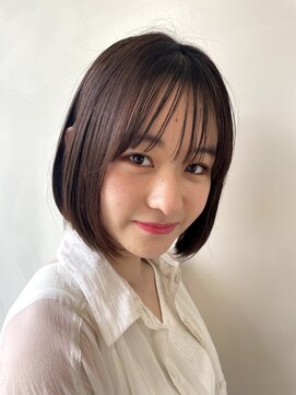 キープへアデザイン(keep hair design) 人気のシンプルボブ/暗髪/ツヤ髪/ 20代.30代.40代【三橋】