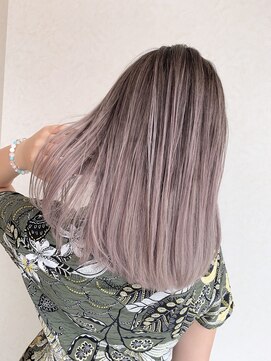 リード バイ ラグーン(LEAD by LAGOON) ラベンダーバレイヤージュグレージュケアブリーチインナーカラー