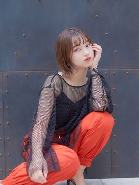 ラフィス ヘアー エイル 京橋店(La fith hair ail) 【La fith】きりっぱなしボブ×ショコラアッシュ