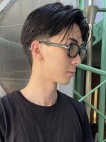 ソーコ 渋谷(SOCO) ニュアンスパーマセンターパートメンズパーマスパイラルパーマン