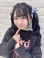 編み込みツインテール×ウェーブ巻き＊まゆ