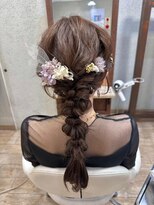 ヘアーアンドメイク アズール 浦和店(Hair&Make Azur)&nbsp;編みおろしアレンジ