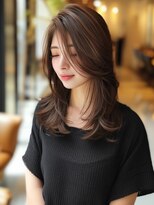 アルトリスト(Altruist Aging×HAIR&SPA)&nbsp;★ダークアッシュ大人ガーリーボブ着物ミディアムレイヤーカット