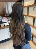 ミルクティーベージュダブルカラーケアブリーチインナーカラー