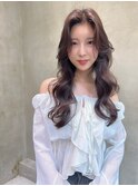 【Lloyd 大宮】ナチュラルブラウン×韓国風ウェーブ巻き
