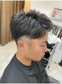 ツーブロックショート