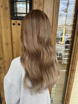 フゥカ 類家店(fuka) 【ハイライト☆】ミルクティーベージュ　＊。