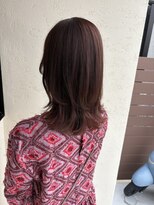 ヌックヘアー(nook hair)&nbsp;20代30代40代リラクシーベリーラテ外ハネレイヤーミディアム